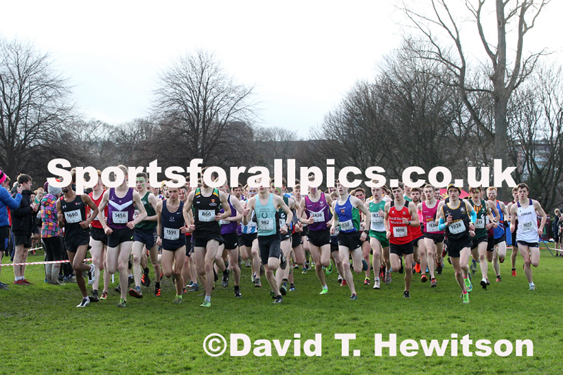 Mens long race  2020 BUCS Cross Country Champs., Edinburgh.  Photo: David T. Hewitson/Sports for All Pics